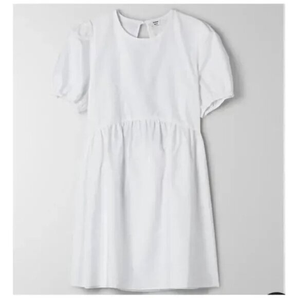 Aritzia Sunday Best Saida Babydoll Dress White Size Large - Picture 3 of 8